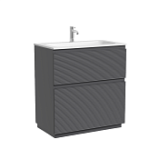 Sancos Folk Floor Тумба под раковину, напольная 79x45x85h см, с 2-мя выдвижными ящ., цвет: grey soft FL80FGS