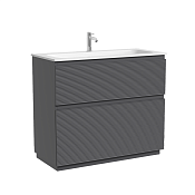 Sancos Folk Floor Тумба под раковину, напольная 99,5x45x85h см, с 2-мя выдвиж. ящ., цвет: grey soft FL100FGS