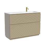 Sancos Folk Floor Тумба под раковину правая, напольная 99,5x45x85h см, 2 выдвиж. ящ., цвет: капучино FL100FRCP