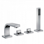 Bongio Domino Смеситель для ванны, на борт ванны, цвет: хром 43534CR0D