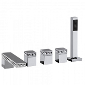 Bongio Pure Glam Смеситель для ванны, на борт, цвет: хром/Swarovski 6P531CR0D01SW