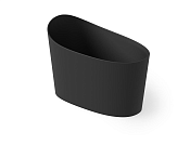 Dea Design Single Ванна из Solid Surface отдельностоящая 130x70см, сидячая, с переливом, цвет: black DD8700 1300 16