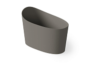 Dea Design Single Ванна из Solid Surface отдельностоящая 130x70 см, сидячая, с переливом, цвет: grey DD8700 1300 3
