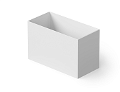 Dea Design Single Ванна из Solid Surface отдельностоящая 100x58см, сидячая, с переливом, цвет: white DD8702 1000 18