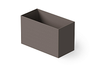 Dea Design Single Ванна из Solid Surface отдельност. 100x58см, сидячая, с переливом, цвет:grey brown DD8702 1000 6