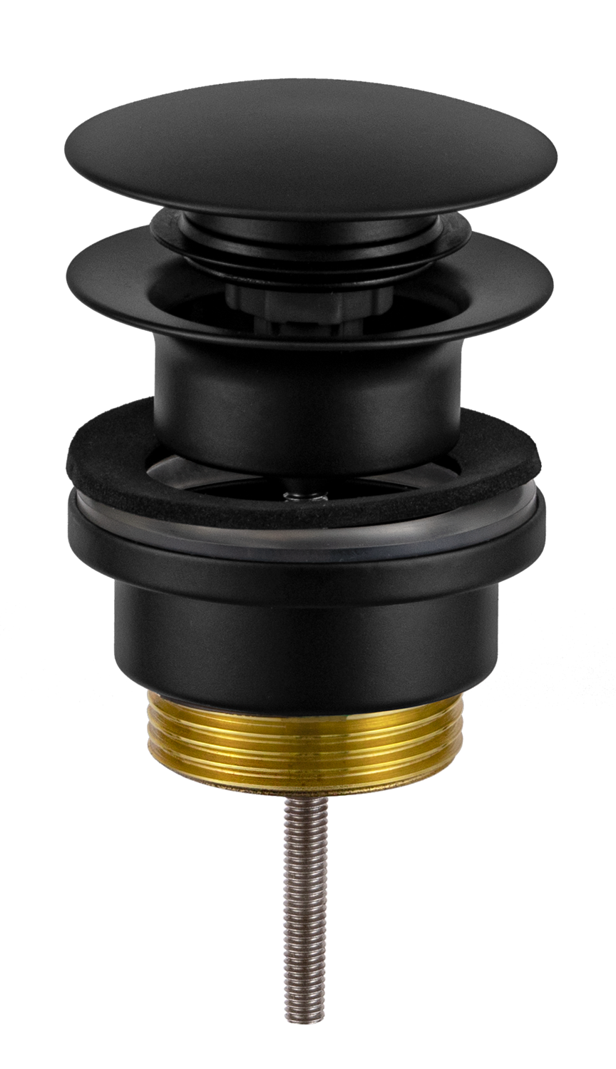 Daniel Донный клапан универсальный click-clack, цвет: черный матовый A735R15