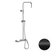 Daniel Diva Душевая стойка: смеситель, держатель для душа, шланг 150 см, цвет: черный матовый DV636DASSD15