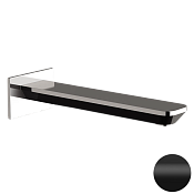 Daniel Tiara Излив настенный для ванны 21,2 см, цвет: черный матовый TA4704L15