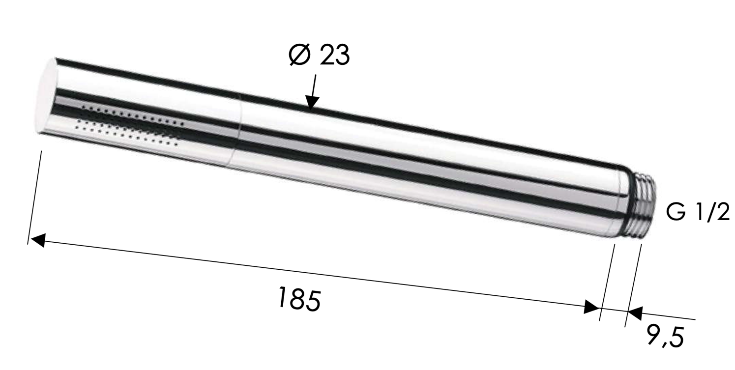 Daniel Душевая лейка, 1 режим, цвет: золото брашированное A435SDP