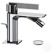 Daniel Club Смеситель для биде с донным клапаном, излив 8,5 см, цвет: белый матовый ANC60414