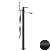 Daniel Club Смеситель напольный с душ. набором, с внутр. частью, излив 18,1 см, цвет: черный матовый ANC67815