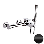 Daniel Diva Смеситель для ванны с душ. набором - ручной душ, шланг, держатель, цвет: черный матовый DV61015