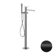 Daniel Diva Смеситель напольный с душ. набором., с внутр. частью, излив 19 см, цвет: черный матовый DV67815