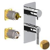 Daniel Club Смеситель для душа, на 3 потребителя, внешняя часть, цвет: латунь состаренная ANC612D3KB63