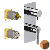 Daniel Club Смеситель для душа, на 3 потребителя, внешняя часть, цвет: медь состаренная ANC612D3KB64