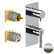 Daniel Club Смеситель для душа, на 3 потребителя, внешняя часть, цвет: сталь ANC612D3KBXV