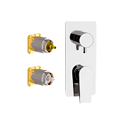 Daniel Diva Смеситель для душа, на 2 потребителя, внешняя часть, цвет: хром DV612D2KBCR