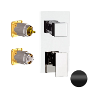 Daniel Skyline Смеситель для душа, на 3 потребителя, внешняя часть, цвет: черный матовый SK612D3KB15