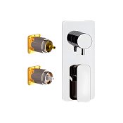 Daniel Tiara Смеситель для душа, на 2 потребителя, внешняя часть, цвет: хром TA612D2KBCR