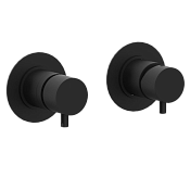 Daniel Tokyo Смеситель для душа, на 3 потребителя, с внутренней частью, цвет: черный матовый TK625D315