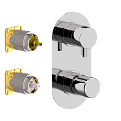 Daniel Trilogy Смеситель для душа, на 2 потребителя, внешняя часть, цвет: хром TG612D2KBCR