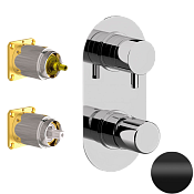 Daniel Trilogy Смеситель для душа, на 3 потребителя, внешняя часть, цвет: черный матовый TG612D3KB15