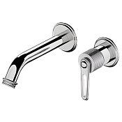 Daniel Brooklyn Смеситель для раковины встраиваемый, излив 17,8 см, с внутренней частью, цвет: хром BY632PCR