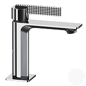 Daniel Club Смеситель для раковины, без донного клапана, излив 20,1 см, цвет: белый матовый ANC606N14