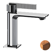 Daniel Club Смеситель для раковины, без донного клапана, излив 20,1 см, цвет: медь состаренная ANC606N64