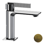 Daniel Club Смеситель для раковины, без донного клап., излив 20,1 см, цвет: латунь мат. состаренная ANC606NOM