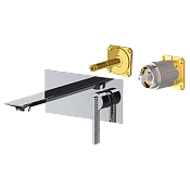 Daniel Club Смеситель для раковины встраиваемый, излив 15 см, внешняя часть, цвет: хром ANC632LKBCR