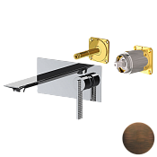 Daniel Club Смеситель для раковины встраиваемый, излив 15 см, внешняя часть, цвет: бронза масляная ANC632LKBOIL