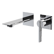 Daniel Club Смеситель для раковины встраиваемый, излив 14,8 см, с внутренней частью, цвет: хром ANC632PCR