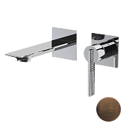 Daniel Club Смеситель для раковины встраив., излив 14,8 см, с внутр.частью, цвет: бронза масляная ANC632POIL