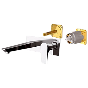 Daniel Diva Смеситель для раковины встраиваемый, излив 20,5 см, внешняя часть, цвет: хром DV632KBCR