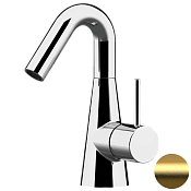 Daniel Swing Смеситель для раковины, без донного клапана, излив 19,9 см, цвет: золото брашированное SG606NDP