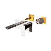 Daniel Tiara Смеситель для раковины встраиваемый, излив 19 см, внешняя часть, цвет: хром TA632KBCR