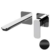 Daniel Tiara Смеситель для раковины встраиваемый, излив 20,8 см, с внутр. частью, цвет: черный мат TA632PL15