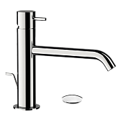 Daniel Tokyo Смеситель для раковины, с донным клапаном, излив 16,5 см, цвет: хром TK605XCR