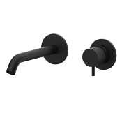 Daniel Tokyo Смеситель для раковины встраиваемый, излив 15,8 см, с внутр. частью, цвет: черный мат TK632P15