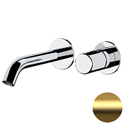 Daniel Trilogy Смеситель для раковины встраиваемый, излив 17,6 см, с внут. частью, цвет: золото браш TG632PDP