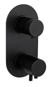 Daniel Suvi Thermo Смеситель для душа термостатический, на 2 потреб., внеш. часть, цвет: черный мат ST20612D2KB15