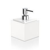 Decor Walther Brownie Дозатор для мыла, настольный, искусственная кожа, цвет: хром 0937150