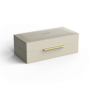 Decor Walther Brownie Box S Универсальная коробка 27х14х9,5h см, искусст. кожа, цвет: бежевый мат 0939747