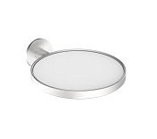 Almar Accessories Мыльница с акриловой чашей, подвесная, цвет: 316 brushed stainless steel E085003.316