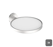 Almar Accessories Мыльница для ванной с акриловой чашей, подвесная, цвет: PVD brushed gun metal E085003.GM