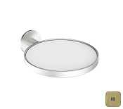 Almar Accessories Мыльница для ванной с акриловой чашей, подвесная, цвет: PVD brushed high brass E085003.HB