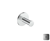 Almar Accessories Крючок для полотенец одинарный, подвесной, цвет: chrome E310002.CR