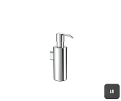 Almar Accessories Дозатор жидкого мыла подвесной, латунная колба, цвет: PVD brushed absolute black E340001.AB