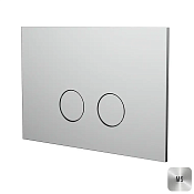Almar WC plate Кнопка смыва для унитаза, 2 режима, нержавеющая сталь, цвет: mirror stainless steel E330003.MS